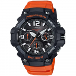 Casio vastupidav kronograaf roostevabast terasest vabaajakell oranž meeste kell, kvarts ja vaik, (Mudel MCW-100H-9A2VCF), oranž