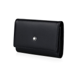 Montblanc Meisterst&uuml;ck Heksagonaalne Valge T&auml;he Logo Nahast V&otilde;tmehoidja Meeste Aksessuaarid Must 7161 Gift Set(Basic Set+Box+Shopping Bag) black