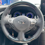 DIY T&auml;ielik Katvus Roolikate Infiniti FX35 FX37 FX50 QX70 ESQ jaoks Punutud Oranž Sisemuse Nahast Aksessuaar
