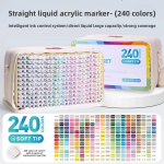 LANGUO 288/9 V&auml;rvi Akr&uuml;&uuml;lmarker Otsene Vedel Pehme Pintsel V&auml;rvipliiats Manga Graffiti Koolitarbed Esteetiline Kirjutusvahend