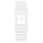RADO radari keraamiliste toodete seeria kvartsliikumine 50 meetrit veekindel naiste &Scaron;veitsi kell 22,9 mm valge sihver keraamiline korpus keraamiline rihm R21703712 kvarts