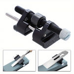 Meisli hoonimisnurga juht s&uuml;sinikterasest teritaja noateritaja tera puidu jaoks peitli projektsiooniteritaja Jig Roller Whetstone (black,1PC) must