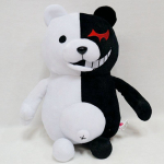 25cm Anime Dangan Ronpa Super Danganronpa 2 Monokuma Must-Valge Karu Pehmem&auml;nguasi Karu Pehme T&auml;idisloom Nukk M&auml;nguasjad valge