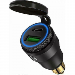 BMW Mootorratta USB Sigaretis&uuml;&uuml;taja Adapter Kahe USB-pesaga 12V PD 3.0 ja QC 3.0 BMW Mootorrattale