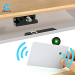 RFID Elektrooniline Kappilukk V&otilde;tmega Poleeritud Magnetiline Riiv Tundlik Peidetud Turvalisus Digitaalne Sahtlilukk (Black,Wood Door&Plastic) must
