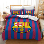 3D luksuslik teismeliste FCB jalgpalliklubi poisi voodipesukomplekt Pehme ja mugav tekikott Tekk Voodi Noorte Laste Kingitus 140x200cm