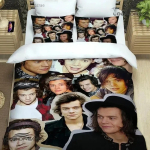 Laulja H-Harry-Styles Voodipesukomplektid Peen Vooditarvete Komplekt Tekikott Vooditekk Komplekt Voodipesukomplekt Luksuslik S&uuml;nnip&auml;evakingitus 135x200cm white