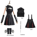 Anime Death Cosplay Kost&uuml;&uuml;m Kleidi Komplekt Kaelaehte, Paruka, Misa Amane Must Seeria Halloweeni Lava T&auml;iskomplekt XXXL sinine