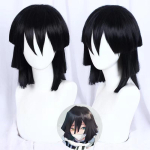 Anime Kimetsu No Yaiba Iguro Obanai Haori Kimono Cosplay Kost&uuml;&uuml;m Parukas Madu Rekvisiidid Valge Halloweeni Kost&uuml;&uuml;m S black