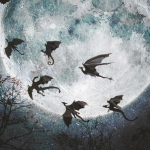 7 tk/komplekt Halloweeni lendav draakon gooti isetegemise fantaasia seinakunsti kleebised kaunistus