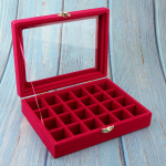 Velvet Case K&otilde;rvar&otilde;nga Kaelakee Organiseerija Kuva Ehete S&auml;ilituskarp Must 20x15x4.5cm