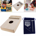 10 klahvi Kalimba isetegemise komplekt p&ouml;&ouml;gipuidust p&ouml;ialklaver Mbira kingitus lastele k&auml;sitsit&ouml;&ouml; maalimine