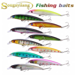 Kalap&uuml;&uuml;gi landid 10 tk 11 cm Topwater pliiats Popper Casting trolling Fish Crankbaits Konksu s&ouml;&ouml;t 10Pcs