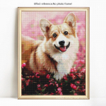 5D DIY teemantmaaling t&auml;is &uuml;mmargune loomakoer kivist pilt tikandid teemant m&uuml;&uuml;k 20X30