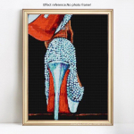 Cartoon Diamond k&otilde;rged kontsad Rhinestone t&auml;is tilli &uuml;mmargune teemant tikandid 20X30CM