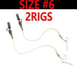 Bimoo 2 tk. Eelseotud karpkalakonks, suurus 2 4 6 koos pliiklambriga, p&ouml;&ouml;rded, j&auml;medad p&uuml;&uuml;givahendid #2