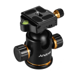 Alumiiniumisulamist panoraamstatiivi kuulpea kuulpea kinnitusadapter, 360 kraadi p&ouml;&ouml;rlev ja kiire must