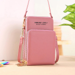 Yogodlns Crossbody mobiiltelefoni &otilde;lakott Mobiiltelefoni kott Moodne igap&auml;evane kaardihoidja Mini suvine &otilde;lakott naistele rahakott 11*7*18cm roosa