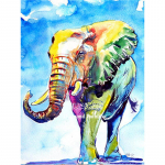 Teemantmaaling Aafrika loomad isetegemine teemanttikandid 5D mosaiik t&auml;ispildid rhinestones elevandid 20X30CM