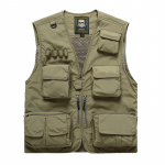 Suures suuruses XXS-5XL Suvine Meeste Matkamise Multifunktsionaalne Vest V&auml;litingimustes Mitme taskuga Ronimine Matkamine Varrukateta Kalastusjoped 4XL