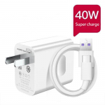 VAORLO 40W &uuml;likiire laadimise 5A andmeliini C-t&uuml;&uuml;pi kaablikomplekt, mis sobib Huawei P40/Mate 30 Samsung Xiaomi mobiiltelefoni laadijaga valge