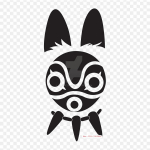 Mask Printsess Mononoke San Ghibli Muuseum Triikimisplaastrid r&otilde;ivaste jaoks Aplikatsioonid Kleebised riietel Kuumustundlik kohandatud plaaster