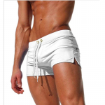 Meeste ujumisriided Ujumisp&uuml;ksid Spordir&otilde;ivad Seksikad l&uuml;hikesed rannap&uuml;ksid, mood 2XL valge