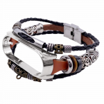 Retro rihma asendus Mi Band 6/6 NFC randmerihma jaoks, mis &uuml;hildub Xiaomi Mi Band 5 nahaga 6