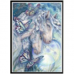 5D teemantmaali looma tiigri kleebis teemanttikandid mosaiik valge tiigri ristpiste Full Round 20x30CM