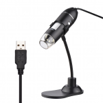 1000X USB k&auml;eshoitav digitaalne elektrooniline mikroskoop kaasaskantav minisuurendus koos alusega s&uuml;learvuti jaoks must