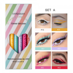 HANDAIYAN 6-Pack Eyeliner Pencil Color Eyeliner Pencil Rotating Eyeliner Creme Gel Liner SET A