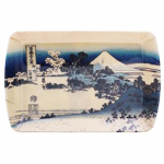 Les Tr&eacute;sors De Lily [A1612] - V&auml;ike melamiinist kandik 'Hokusai' sinine beež - 23x15 cm sinine