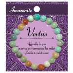 Les Tr&eacute;sors De Lily [R2103] - Amazonite 'Min&eacute;ralia' disainerk&auml;ev&otilde;ru - 8 mm roheline