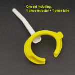 3D hambaravi suuavaja huulep&otilde;ske t&otilde;mbur tugevate imemistorudega Duckbill evakuatsiooni imemistoru Autocalve 134&deg;C 11mm dia 2 sets Yollow