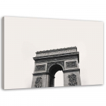 L&otilde;uenditr&uuml;kk Arc de Triomphe Paris 60x40 must/valge