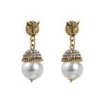 Naiste temperamendiga pika tutiga t&auml;iskristallk&otilde;rvar&otilde;ngad, lihtsad mitmek&uuml;lgsed liialdatud esmaklassilised v&auml;ikesed k&otilde;rvar&otilde;ngad OneSize valge