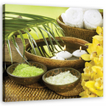 L&otilde;uendiprint Lilled Palm Zen Candle 30x30 roheline