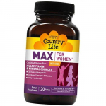 Vitamiinid naistele rauaga, Max naistele rauaga, Country Life 120tab (36124011) 120tab