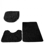 3 tk Vannitoa komplekt Vaibamatt WC kaane kate Tavalised &uuml;hev&auml;rvilised vannimatid One Size must