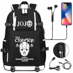 Naiste ja meeste seljakott Anime Jojo Bizarre Adventure Seljakott Teismeliste Kooli multifunktsionaalne USB laadimiskotid Koolikott Travel Mochila One Size
