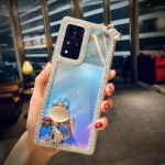 Luksuslik Diamond Bling k&auml;sitsi valmistatud telefoni&uuml;mbris Samsung S20 S21 S22 S23 Ultra S10e S10 S9 S8 Plus Note 20 10 Pro 9 8 A21s A31 jaoks S23 Ultra