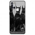 Silikoonist telefoni&uuml;mbris Samsung Galaxy A03 Core A04 A03s A04s A20e A02s A10s A40 A10 A50 A70 A02 A01 Animal Dobermani koera kate Samsung A10