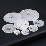DIY Shell ripats Mother of Pearl Shell l&auml;bipaistev ripats ehete valmistamiseks DIY kaelakee k&otilde;rvar&otilde;ngaste tarvik 25mm-50Pcs
