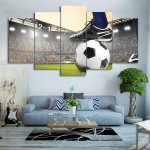 5 t&uuml;kki Staadioni kangelane Spordiplakatid Modulaarne l&otilde;uend HD-tr&uuml;kised Maalid Seinakunstipildid Kodukaunistus Ilma raamita 20x35cm*2 20x45cm*2 20x55cm*1
