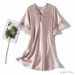 Naiste suvine &otilde;huke v&auml;rvi Ding siidist pidžaama lootoseleheline lendava servaga koduriided Tikitud V-kaelusega suur &ouml;&ouml;s&auml;rk S