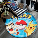 Elutoa vaip Pikachu Cartoon Pokemon 3D &uuml;mmargused matid diivanilauale Kodu lastele P&otilde;randavaip, libisemisvastane ala vaip 120cm