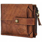 Pruun ehtsast nahast rahakott meestele koos ATM-kaardi rahakotiga | Rahakott meestele | Stiilne nahast rahakott