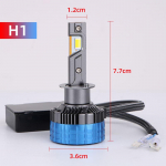 3 v&auml;rvi LED auto LED esituli H4 H1 H7 udutule pirn Auto LED esitule pirn Kollane valge 4300K ​​4700K 6500K H1