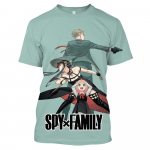 Jaapani Anime T-s&auml;rgid Spy x Family 3D Print Mehed Naiste Mood T&auml;navar&otilde;ivad O-kaelusega T-s&auml;rk Harajuku Laste Topid Riided 6XL