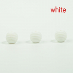 10 tk silikoonist helmed beebi hammaste l&otilde;ikamise &uuml;mmargused spiraalsed helmed toidukvaliteediga helmed 15 mm DIY keermestatud helmed beebi hambad 10pcs valge